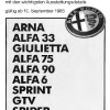 1985 09 preisliste alfa romeo 33